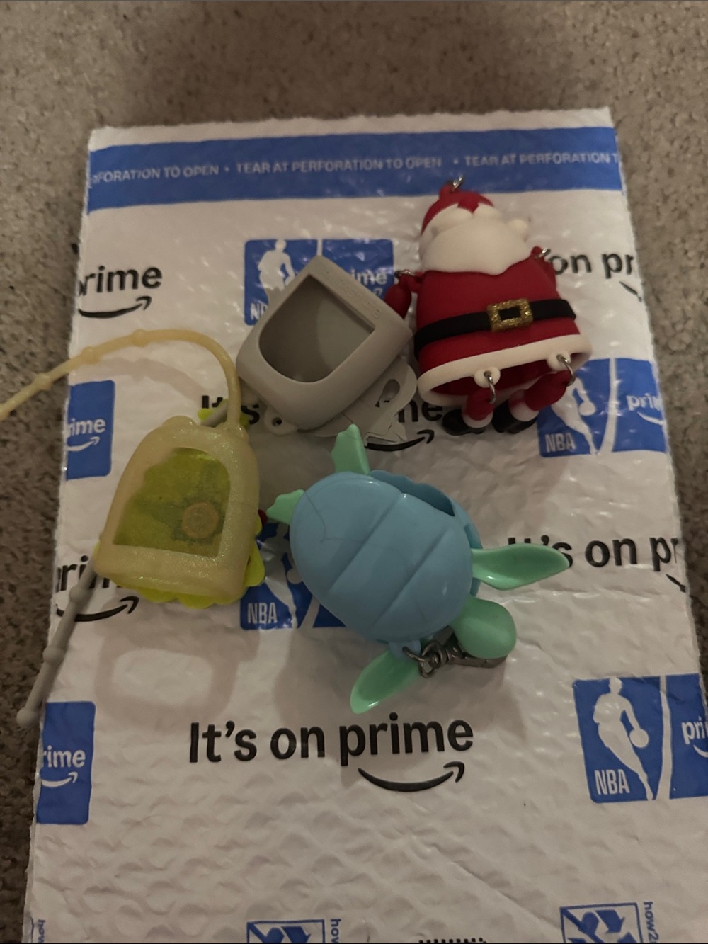 Bath & Body Works Santa Red and White Keychain Charms